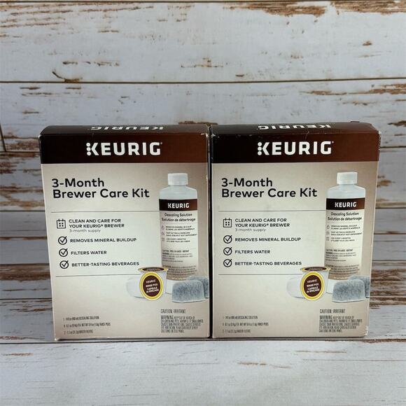2x Keurig 3-Month Brewer Care Kit for Classic & 2.0 Coffee Makers